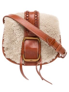 ba&sh Teddy Small Sherpa Crossbody Bag